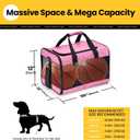 Conlun Dog Carrier Soft Sided, Large Cat Carrier up to 20 Lbs,Pink L