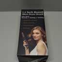 Round Hair Blow Dryer Brush - 1.2 Inch Ceramic Barrel Hair Dryer Brush for Short/ Middle Hair, One Step Drying, Volumizing, Straightening and Styling, Negative Ionic Dryer Brush (Black-Golden, 1.2)