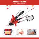 Telescoping Magnetic Pickup Tool Set, Inspection Mirrors and Four Claw Grabber Tool, Flexible LED Flashlight, Magnet Stick, Cool Gadgets for Men, Gifts for Dad, Husband