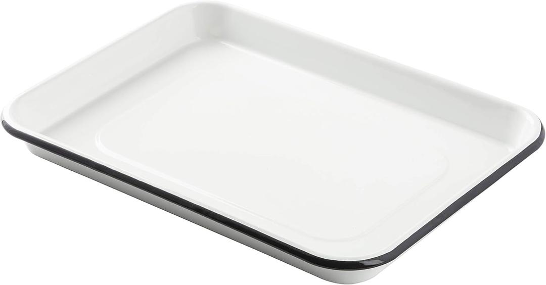 TableCraft 10347 White Enamel 1/4 Size Sheet Pan