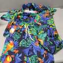 TUNEVUSE Little & Big Boys Hawaiian Button Down Shirts and Short Sets with Bucket Hat Summer Outfits Printed Kids Cabana Set, 7-8T