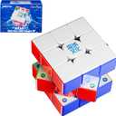 Cubershop Moyu WeiLong V11 WRM 20M Ball core MagLev UV Stickerless Magnetic 3x3 Speed Cube, Latest Arrival Luxury Adjustable Tension 3 by 3 100 Magnets Pro Ultra Smooth Deluxe Magic Cloth Cube, Style: Ball Core 20M MagLev UV