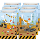 Liobelon 16  Pack Construction Party Bags Non Woven Fabric Tote Bag, Truck Themed Candy Goodie Bag for Boy Birthday Party, Bulk Wholesale for Small Business