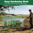 98x49x49in Garden Plant Netting Mesh Cover for Raised Bed, Crop Cage with Roll-up Zipper Door, Plant Protectors from Animals, Large Tunnel Gardening Net for Vegetables Fruits Tomato, Green