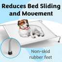 Impresa Elevated Dog Bed Feet - Anti-Slip Rubber Feet for Raised Bed - Floor-Grip Stabilizers for Dog Cot - Universal 1-Inch Leg Caps - Pack of 4, Conical Rubber