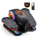 Under Desk Elliptical Machine, Ellipse Leg Exerciser with 15 Adjustable Speed, Quiet & Portable Seated Pedal Exerciser, Ideal for Seniors & Sedentary Office Workers