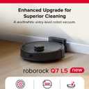 roborock Q7 L5 Robot Vacuum and Mop Combo, 8,000Pa Suction, Upgraded from Q5 Pro, Dual Anti-Tangle System, LiDAR Navigation, Multi-Level Mapping, Self-Charging Robotic Vacuum Cleaner, Black