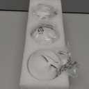 Creative Scents White Marble Look 2.75” Small Decorative Balls for Bowls – Set of 3 Decorative Orbs Spheres for Coffee Table Centerpiece, Dining Table, Living Room - Modern Bowl Fillers for Home Décor