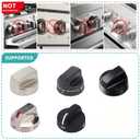 Stove Knob Covers for Child Safety 5 Packs Babepai Upgraded Double-Key Design Universal Size Baby Safety Gas Oven Knob Covers Stove Guard Kid Proofing