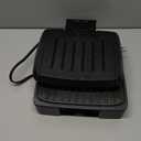 George Foreman Fully Submersible Grill, NEW Dishwasher Safe, Wash the Entire Grill, Easy-to-Clean Nonstick, Black/Grey (4-Serving)