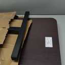 Drive Medical Overbed Table with Wheels - Secure Height Adjustment for Comfort - Non Tilt Surface - Smooth Rolling Design - Home & Hospital Use - Woodgrain Laminate Top - Silver Vein