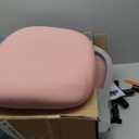 Office Chair, Computer Gaming Chair with Arms, Ergonomic Home Office Desk Chairs with Wheels, Mid-Back Task Rolling Chair with Lumbar Support, Comfy Mesh Swivel Executive Chair (Pink)