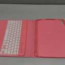 Case with Keyboard iPad A16 11th 10th Generation 11/10.9 Inch 2025/2022, Built-in Pen Holder, Folio Stand Cover, Removable Bluetooth, Quick Access Buttons, QWERTZ, Watermelon Red