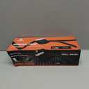 MEKER Grill Brush Bristle Free, Grill Cleaner Brush with 5 BBQ Replacement Head for Cast Iron, Stainless Steel Grates, Safe Grill Scraper Outdoor BBQ Grill, Black