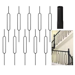 Sidasu 10-Pack Iron Balusters for Staircase Interior, 44-Inch Oval Design