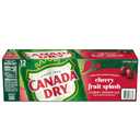 10 x Canada Dry Cherry Gingerale Fruit Splash 12oz, Pack of 12