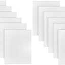 (Pack of 12 100% Cotton White Bath Mat Towel (18x25 Inches) Light Weight Quick Drying & Machine Washable - Hotel Supplies Shower Hotel Bath Mat Towel Economy