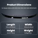 Rear Trunk Spoiler Wing for Nissan Altima 2019-2024 SR/SV/SL/S, Rear Trunk Lid Duckbill Spoiler ABS Material Painted Glossy Black, High Performance Aerodynamic Lip