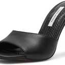 Steve Madden Women's Sia Heeled Sandal (7, Black)