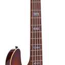 IYV-IPJB-500A Solid Body with Flame Maple Electric Jazz Bass, Natural