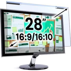 VINTEZ Blue Light Screen Protector for 28 Inch Computer Monitor and Laptop Anti-UV Blue Light Blocking Film for Desktop PC, Eye Protection Filter, 24.9" x 15.5", 1 Pack