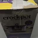 Crock-Pot Large 8-Quart Programmable Slow Cooker with Auto Warm Setting Black Stainless Steel