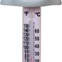 GAME 2700 Shark Spa and Pool Thermometer, Shatter-Resistant Casing Tether Included, Fahrenheit and Celsius, 9-in height x 3-1/2-in diameter