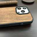 Premium Wooden Case for iPhone 16/16 Plus / 16 Pro / 16 Pro Max  Natural Walnut Wood & Shockproof TPU Edge | Sleek, Durable, Eco-Friendly Protective Cover (iPhone 16 Pro)