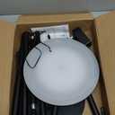 Modern LED Floor Lamp - Remote & Touch Control, 40W/2400LM Sky Torchiere Standing Lamp, Fully Dimmable, 3 Color Temperatures, Ideal for Living Room & Bedroom, Easy to Assemble (Large, Black)