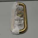 Shower Grab Bar, 2 Pack 16 Inch Gold Bathroom Grab Bar, 1.25" Diameter 304 Stainless Steel Anti-Slip Grab Bars for Bathtubs and Showers, Handicap Shower Grab Bar for Seniors Elderly