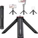 UURIG TP05 Extendable Mini Camera Tripod, Portable Selfie Stick Handle Grip Desktop Webcam Tripod with 1/4" Screw for DSLR Camera Webcam Phone Holder Selfie Stick Vlog Tripod