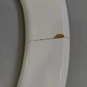 Mayfair Cassel Slow Close Toilet Seat, Easy Clean, Non Slip Premium Wood Seat, Easy Install, Made in USA, Elongated, White