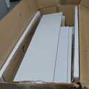 VASAGLE Floor Storage Cabinet, Freestanding Storage Unit with 2 Drawers and 2 Doors, Adjustable Shelf, 11.8 x 23.6 x 43.3 Inches, for Entryway, Bathroom, White UBBC551P31