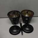 UBright Solar Table Lamp Outdoor Cordless Lamp with Maple Leaf Hollow Design Metal Solar Lanterns Waterproof Outdoor Lights Decor for Patio Yard Garden Porch Indoor Tabletop 2Pack