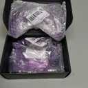 eXtremeRate Full Set Shell with Buttons Touchpad Cover, Clear Atomic Purple Custom Replacement Decorative Trim Shell Front Back Plates Compatible with p s 5 Controller BDM-030 BDM-040 BDM-050