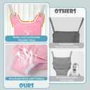 Baby Jumper, Baby Jumper Doorway with Adjustable Strap, Easy to Assemble, with a Soft Rug (Pink)