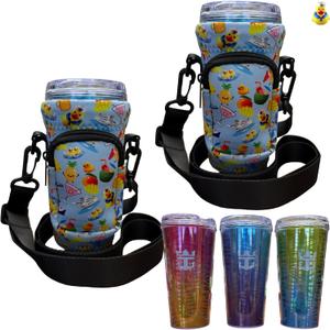 Cruise Ship Essentials Cup Sling Cruise Essentials 2026. Caribbean Cruise Must Haves. Cruise Ship Essentials 2026, Caribbean Royal, Caribbean cruise essentials 2026 (2-Pack) (Vacay - Blue)
