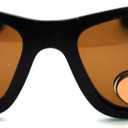 JuicyOrange Mens Wrap Around Sport Sunglasses Polarized Plus Bifocal Reading Lens Black (black (brown), 2.75)