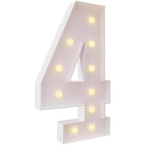 EXPFGPLAY 3 Feet Lighted Digital Light Frame, White, Yellow String Lights Included, Double Supports, Party Decoration, Pre-Cut Patchwork Design (3FT-4)