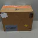 6ft Pop Up Prelit Pencil Artificial Christmas Tree with Remote Control, Slim Collapsible Christmas Tree Pre-Decorated Red&Gold Decorations, Pre-Lit Warm White&Multi-Color Lights for Xmas Decor, 6 FT