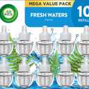 Air Wick Plug-In Scented Oil Refills, 10 Count, Fresh Waters, Air Freshener, Essential Oils, Eco Friendly, 0.67 Fl Oz