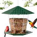 Bird Feeders for Outdoors Hanging Bird Feeder Wild Birds Seed, Brown B