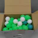 Libima 120 Pack Colored Table Tennis Balls 40 mm Plastic Balls Bulk for 4th of July Carnival Wedding Pool Games, DIY Arts, Pet Toys, School Patriotic Activities (Dark Green, Light Green, White)