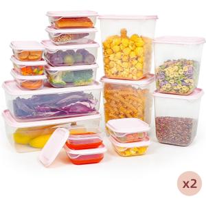 Plastic Food Storage Containers with Lids (34-Pack)