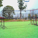 MPOBSP Baseball & Softball Batting Cage Net for Backyard 10X10X32FT| Portable Hitting Cage with Baseball Practice Net Windproof Tripod Ground Stakes| Indoor/Outdoor Training Equipment