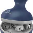 COMFIER Cordless Electric Scalp Massager with Mutlti-Modes Vibration, Handheld Cat Head Massager for Pets, Portable Dog Head Massage for Deep Clean and Stress Relax (Blue)