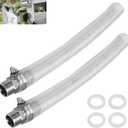 Fryer Drain Extension Hose Compatible with Bayou Classic 1" Valve Connectors,15 inch Drain Hose fits for 700-602, 700-701, 700-704, 700-709, 700-725 Deep Fryer Oil Drain Pipe