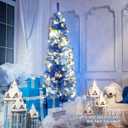 6 Feet Unlit Artificial Christmas Halloween Pencil Tree with Metal Stand