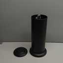 DOWRY Toilet Plunger with Holder for Bathroom,Powerful Efficient Force Suction Cup,Heavy Duty, Deep Cleaning (18.7In, Matte Black)