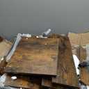 HOOBRO Bakers Rack with Power Outlet, 35.4 Inches Microwave Stand with 4 Hooks, 6 Tiers Kitchen Storage Shelf Rack, Coffee Bar Table, Rustic Brown and Black BF10UHB01